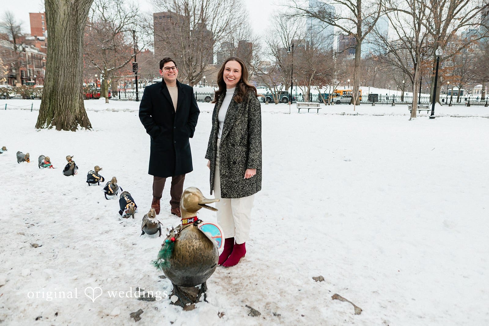 Boston Public Gardens and Beacon Hill Engagement // Christine & Marc -