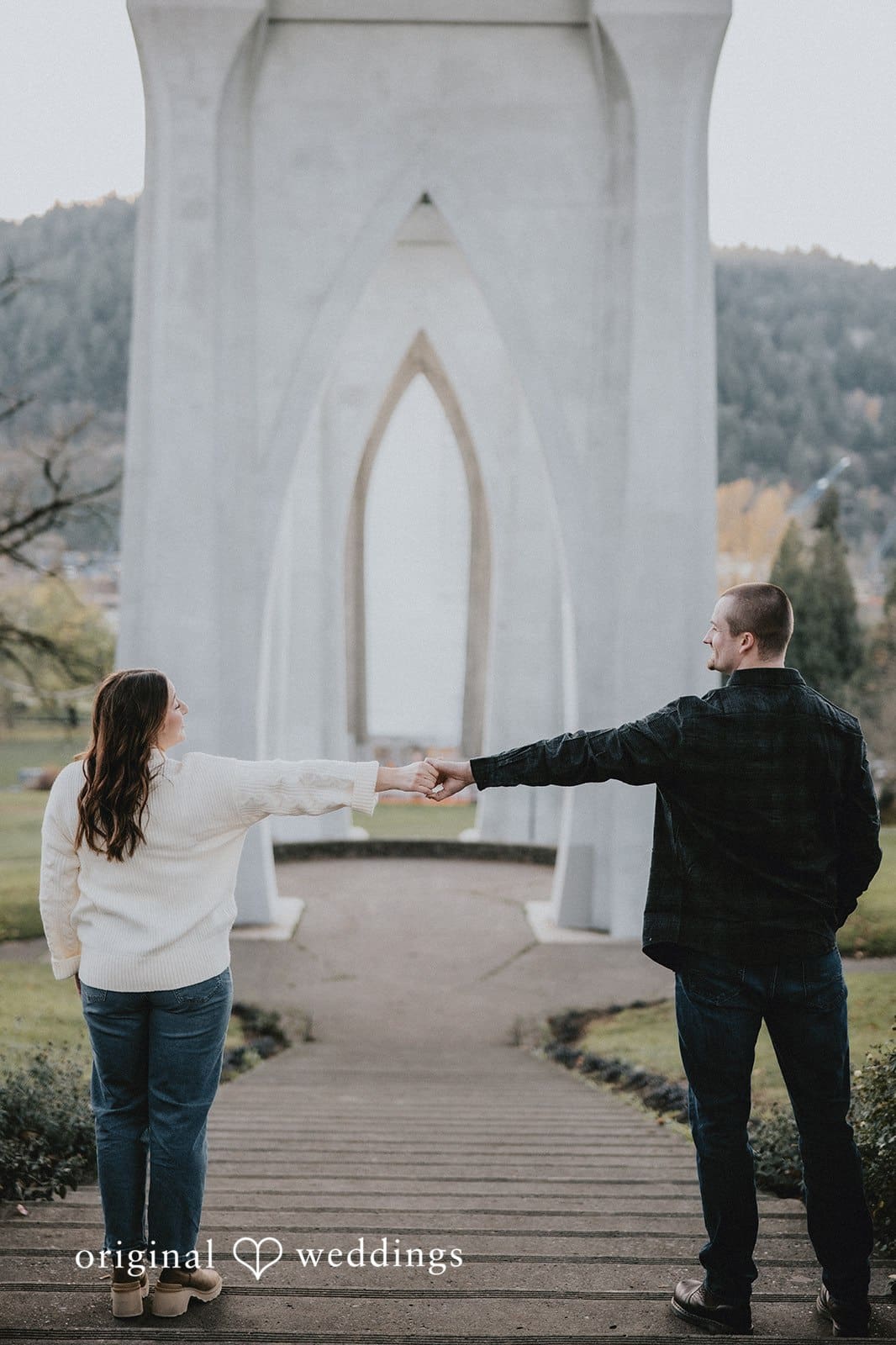 Cathedral Park Engagement // Maddie & Bryce -