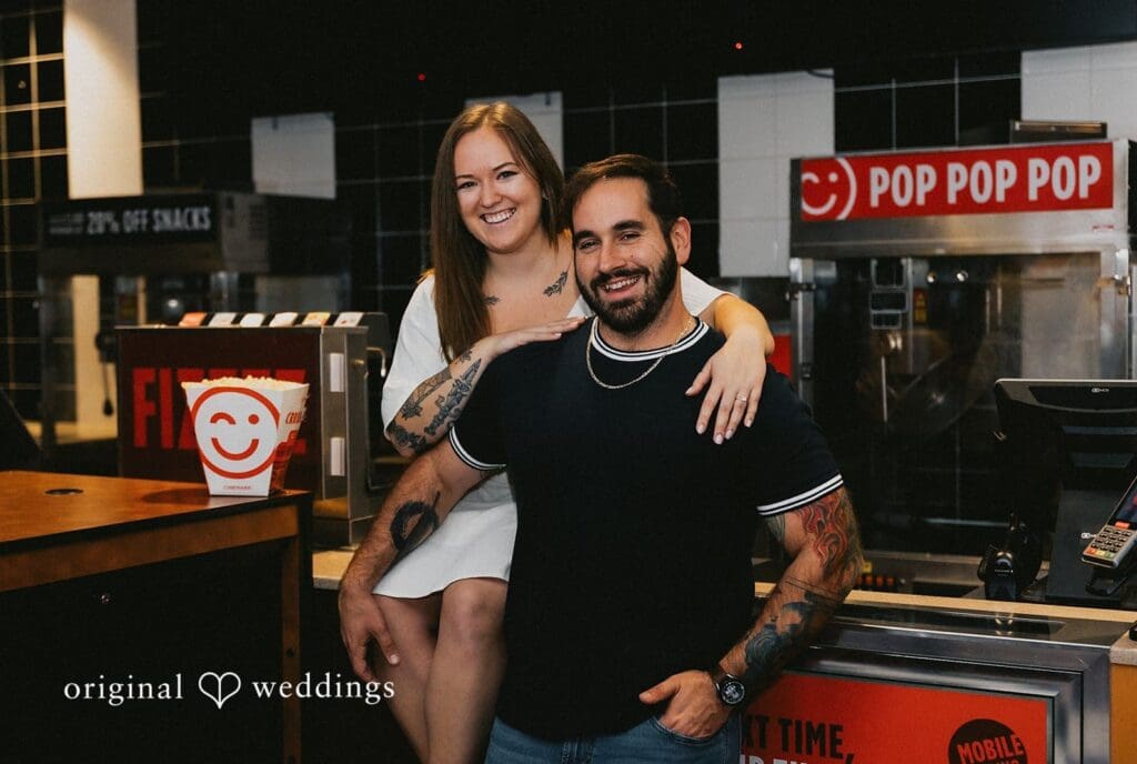Ashley + Stephen Cinemark Tinseltown Erie Engagement // Ashley & Stephen -