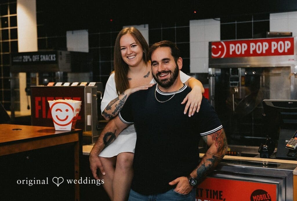 Cinemark Tinseltown Erie Engagement // Ashley & Stephen -
