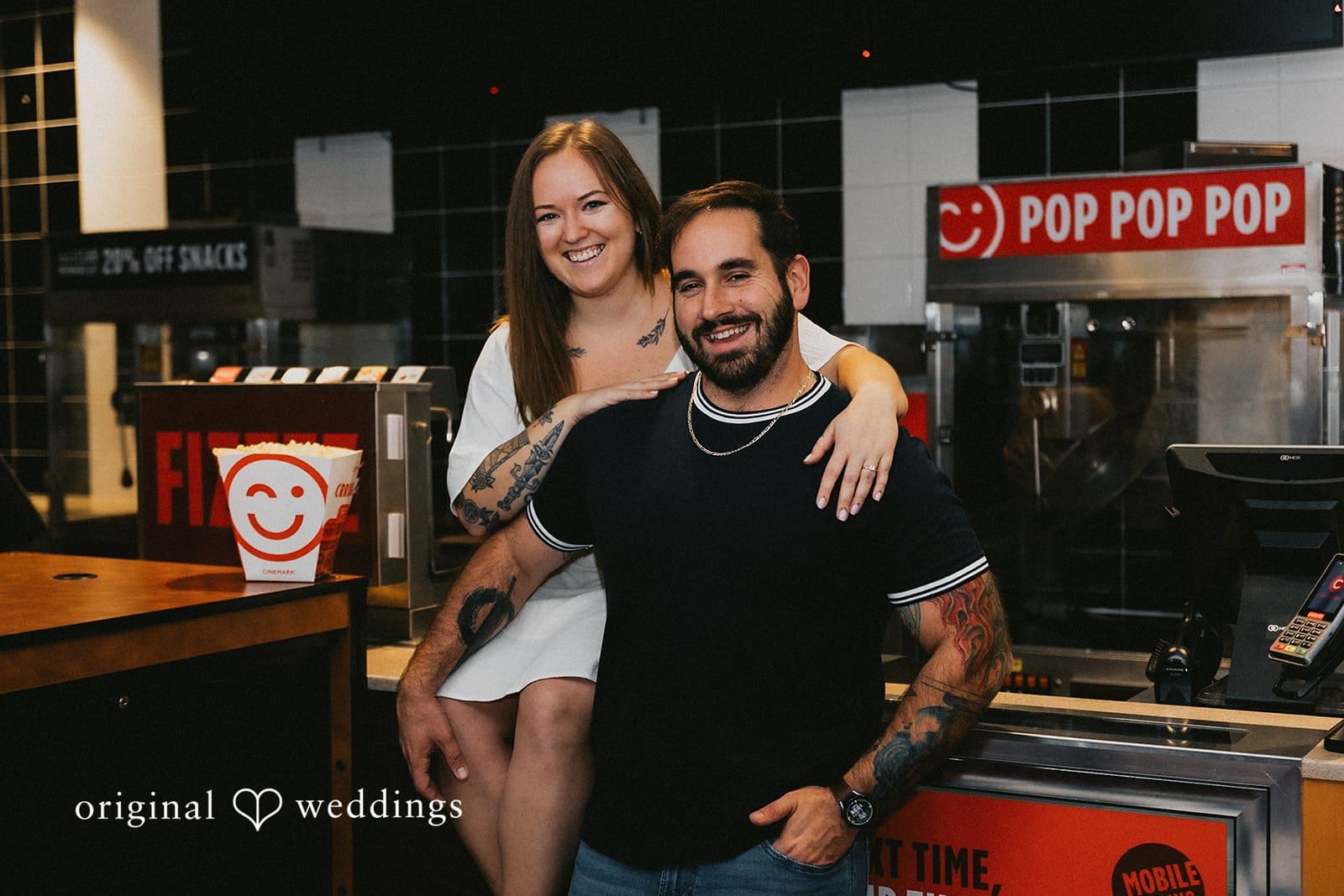 Cinemark Tinseltown Erie Engagement // Ashley & Stephen -