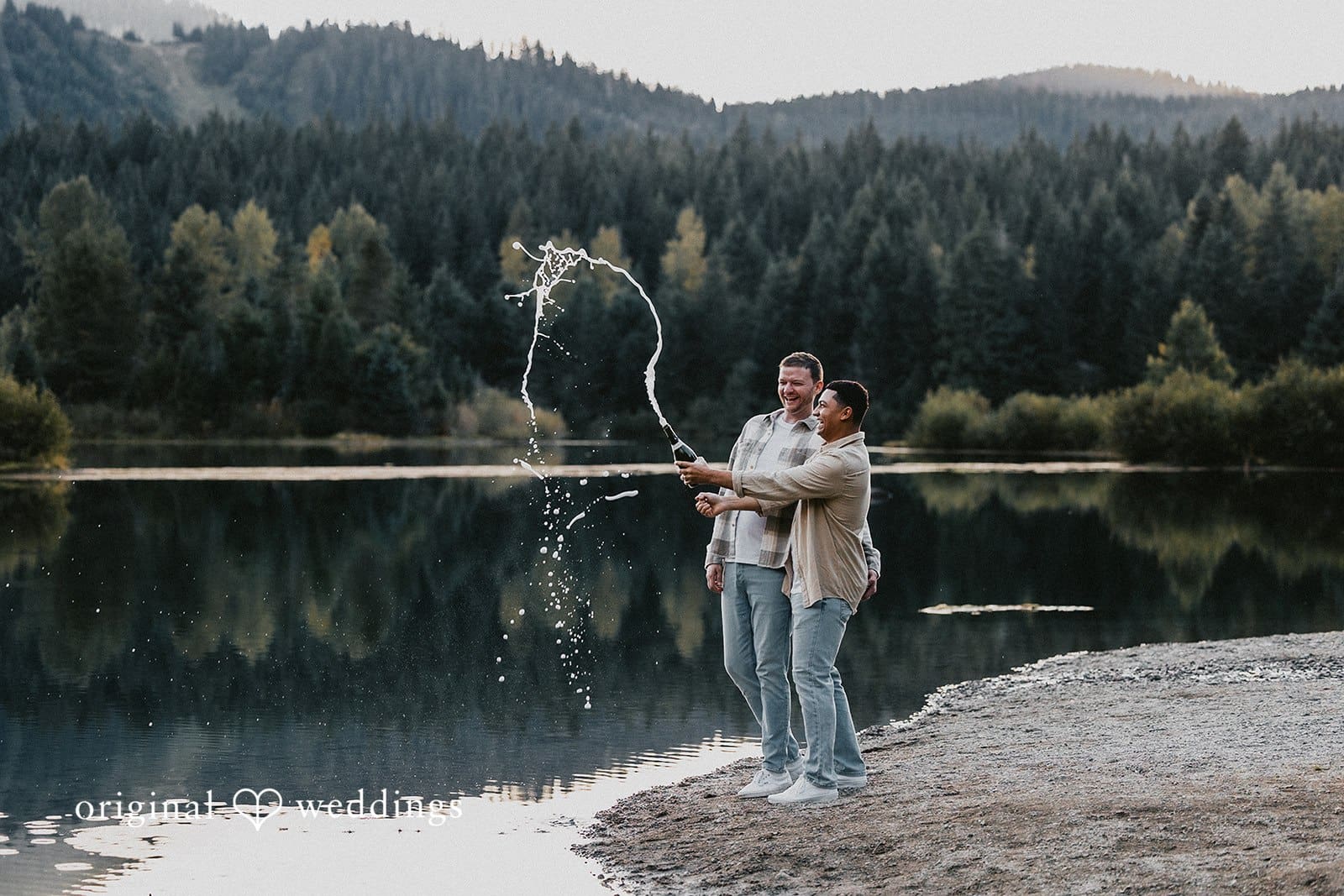 Gold Creek Pond Engagement // Quinten & Connor -