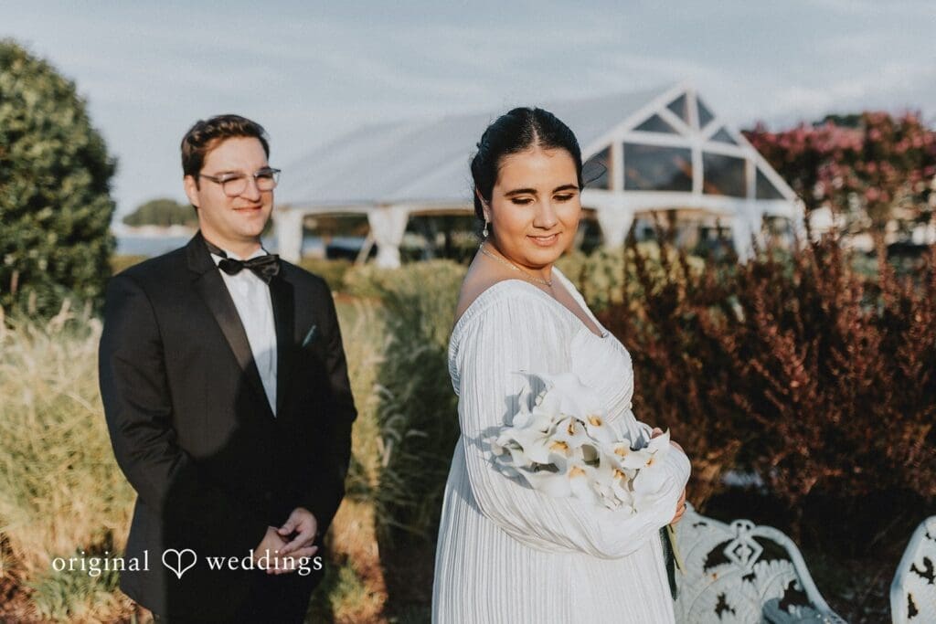 Coastal Washington DC wedding photography and videography at Herrington on the Bay by Original Weddings, featuring Isabel-Aranzazu and Brendan’s waterfront celebration.