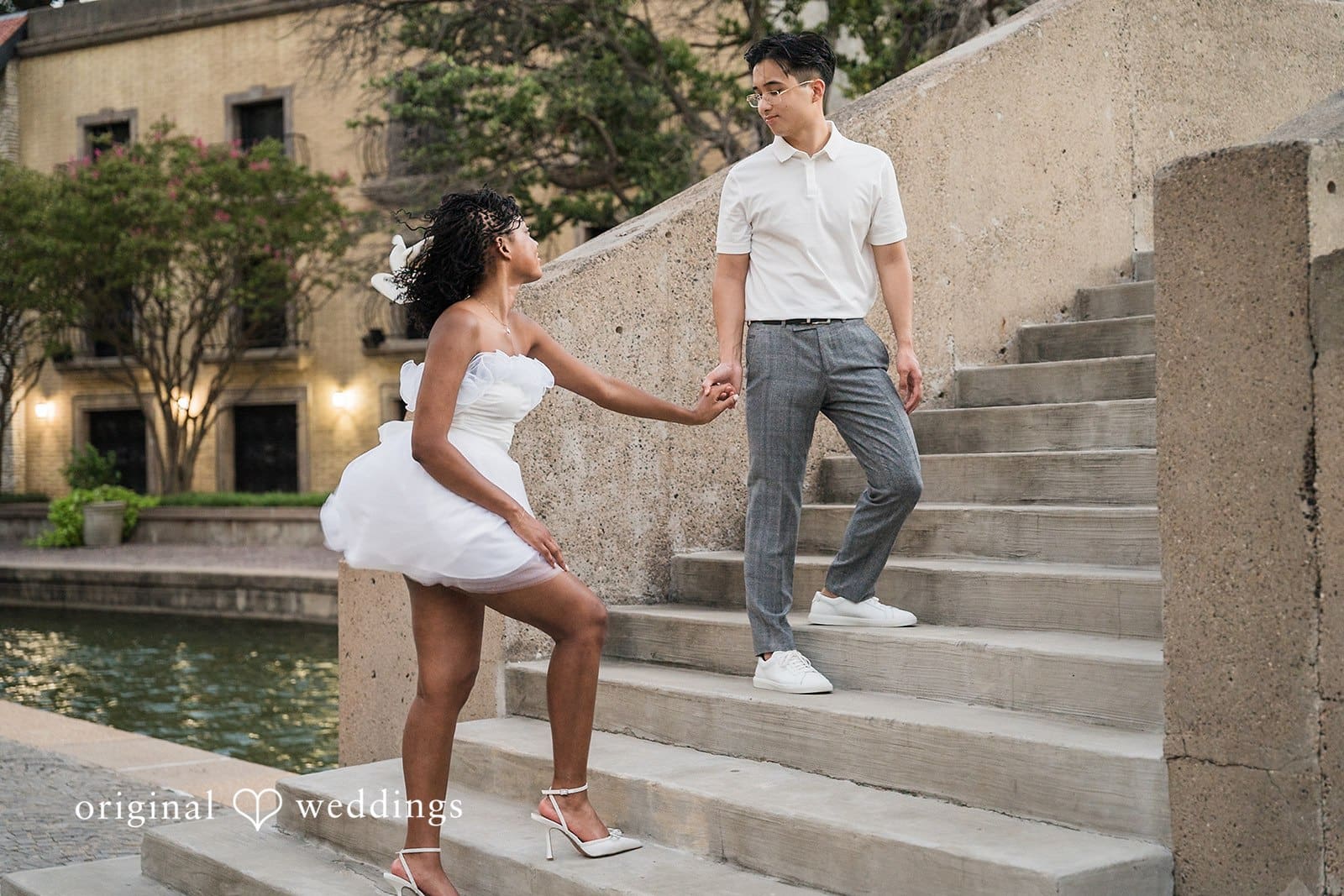 Mandalay Canal Walk at Las Colinas Engagement // Kayla & Daniel -