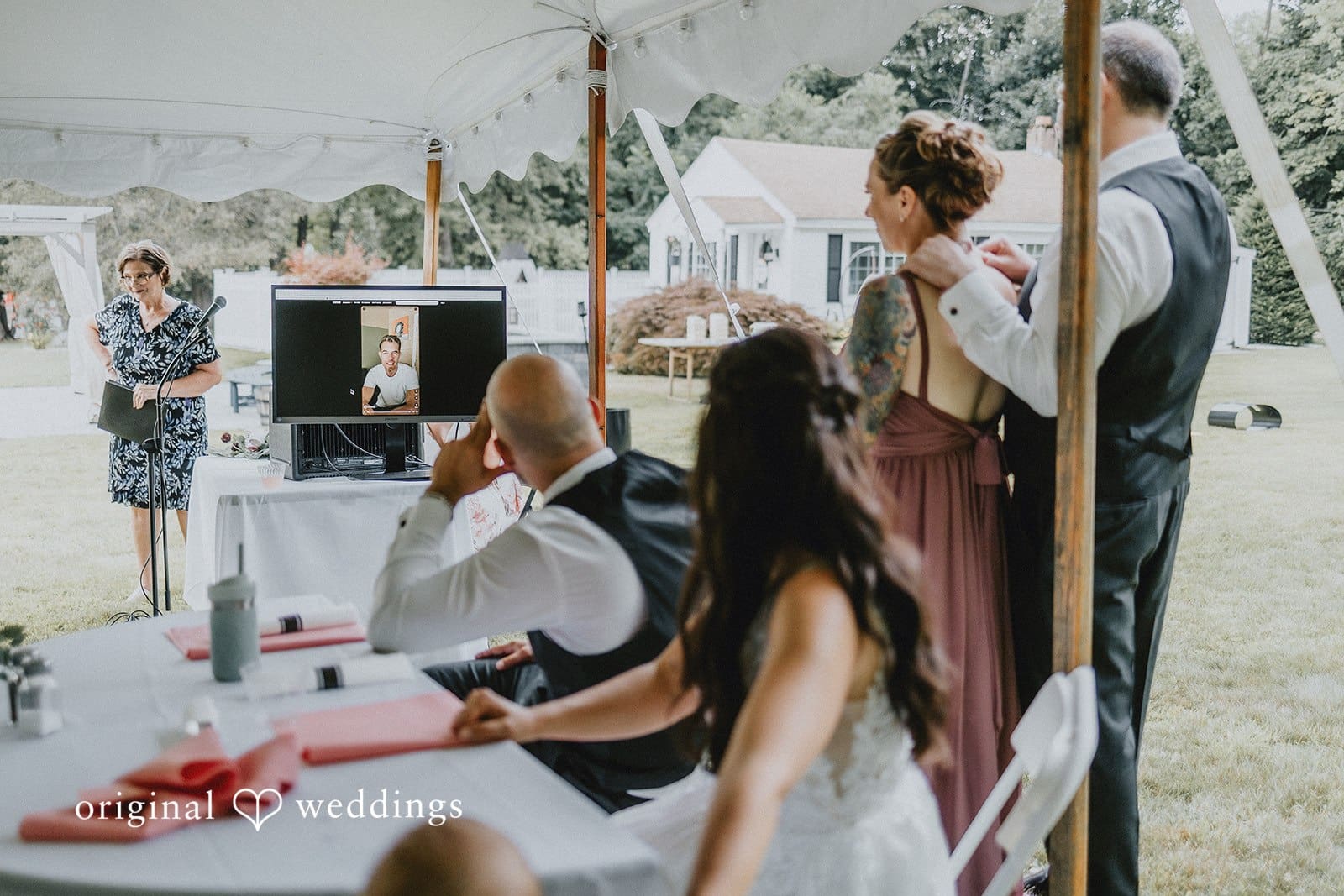 Massachusetts Backyard Wedding // Sara & Raymond -