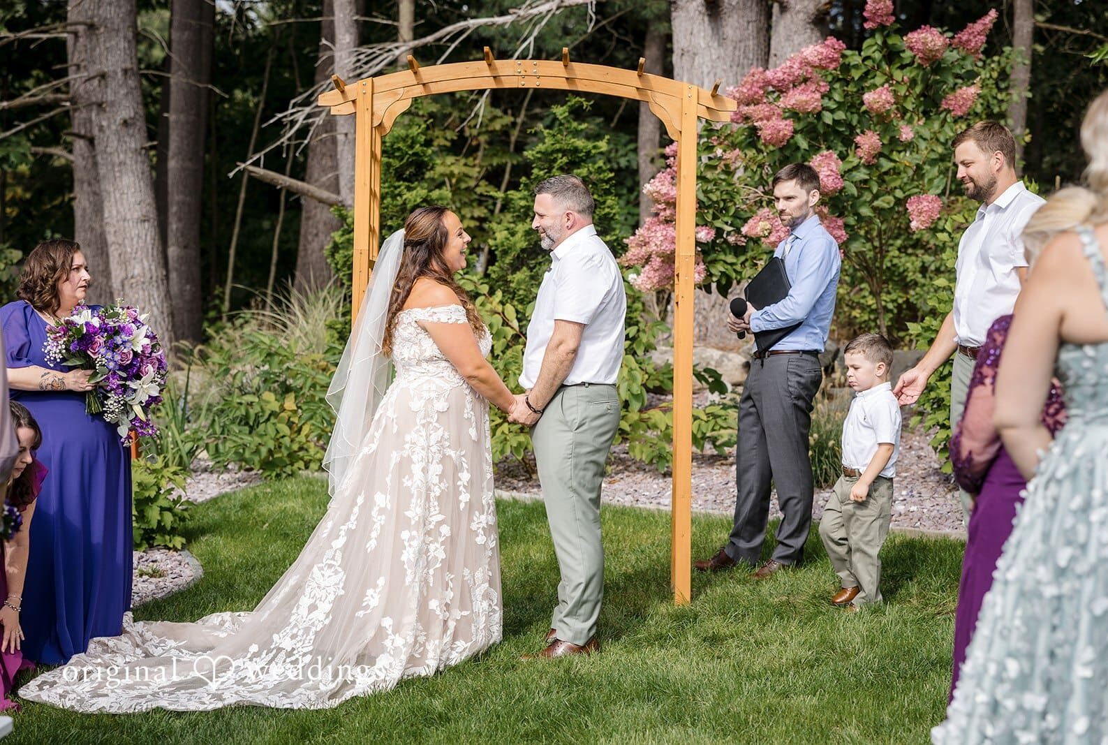 Massachusetts Backyard Wedding // Lorraine & David -