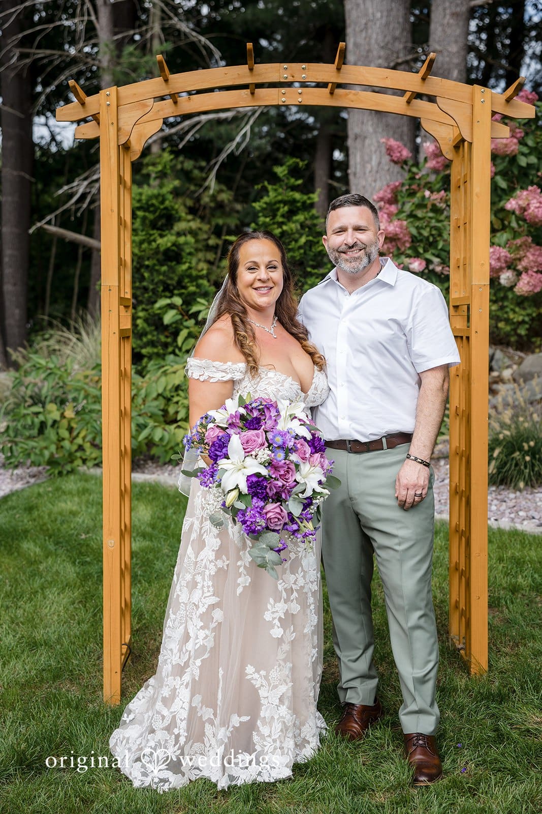 Massachusetts Backyard Wedding // Lorraine & David -