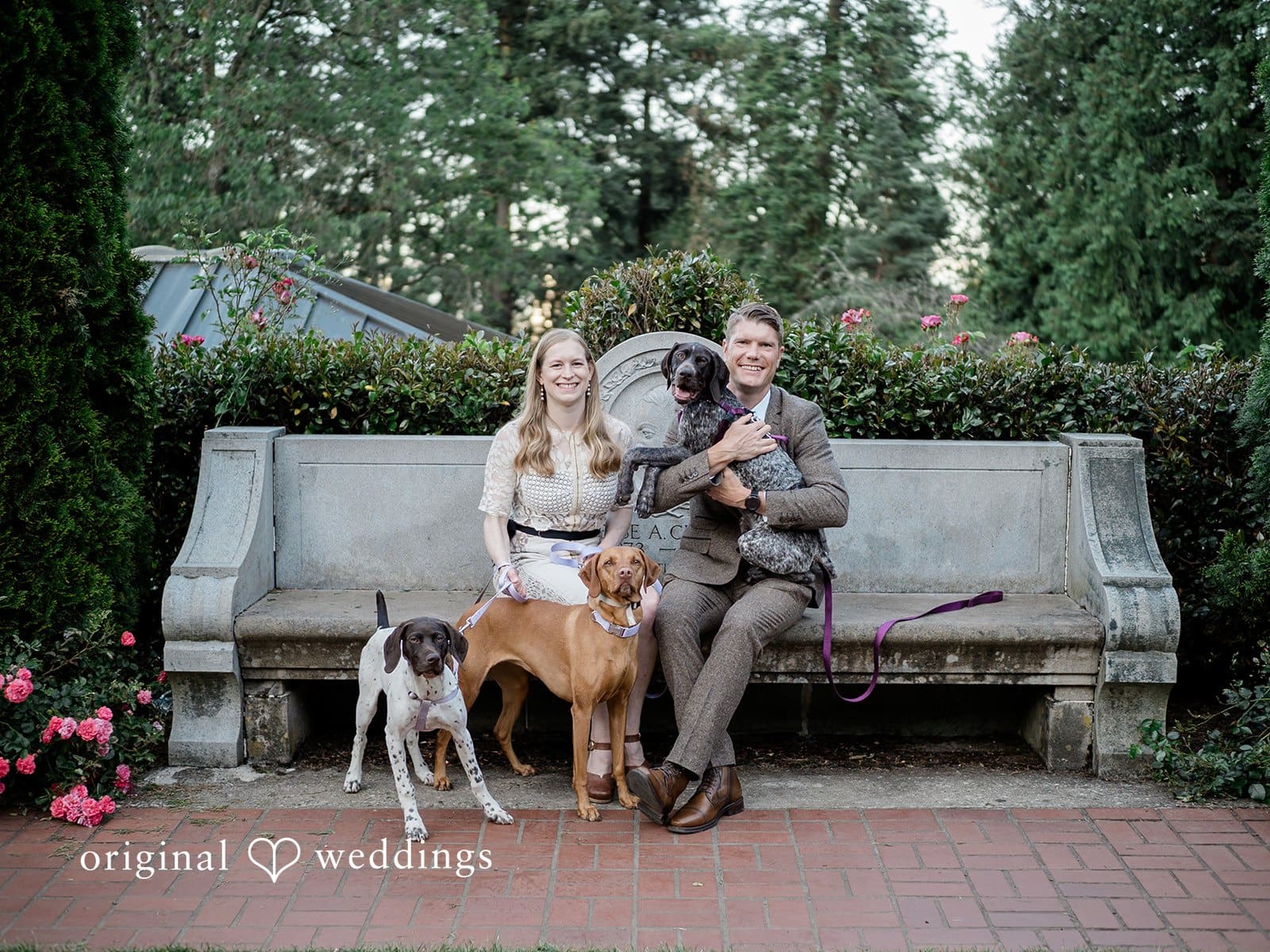 Portland International Rose Garden Engagement // Elizabeth & Daniel -