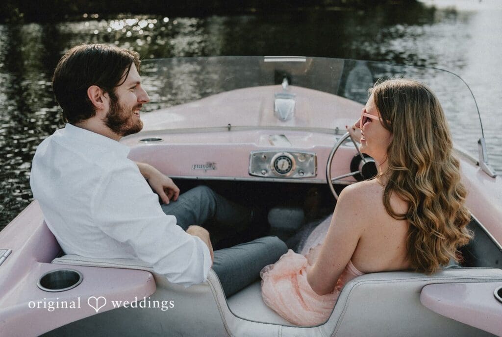 Beth + Jared Retro Boats ATX Engagement // Beth & Jared -