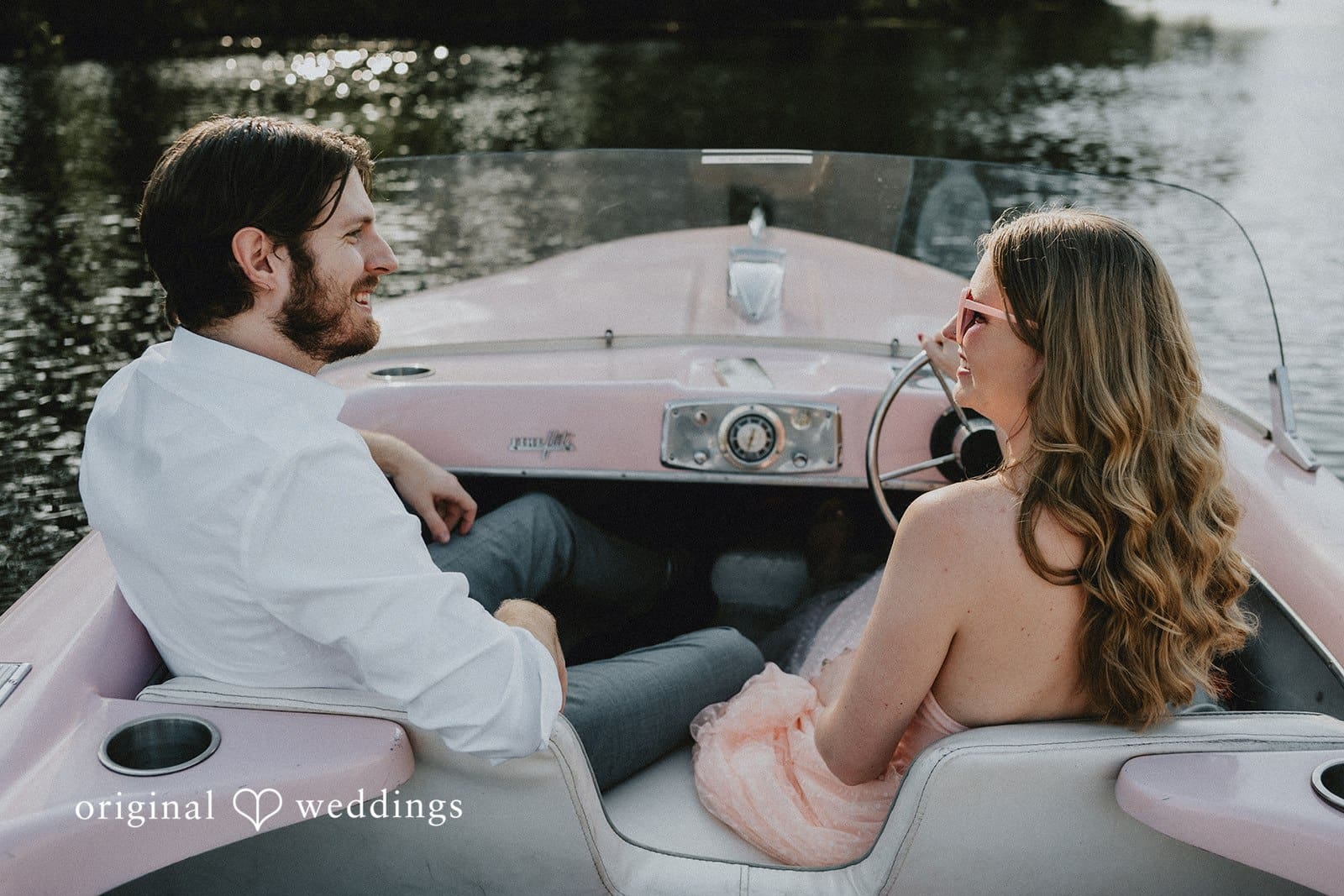 Retro Boats ATX Engagement // Beth & Jared -