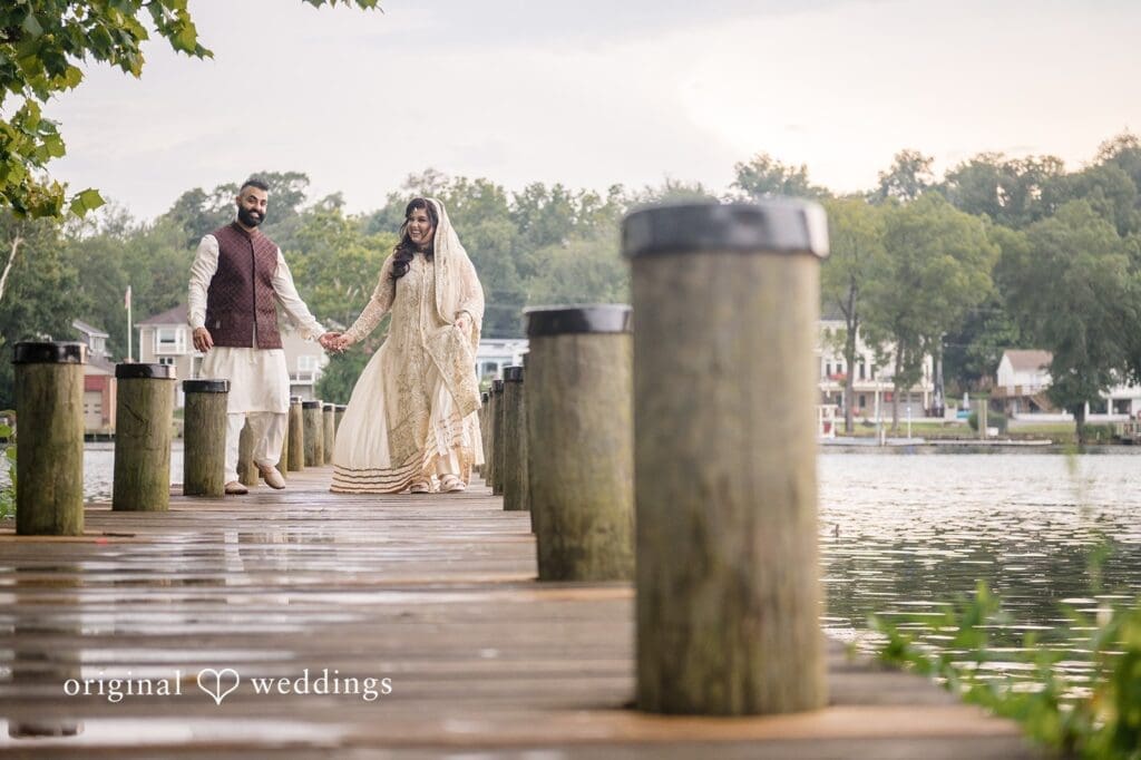 Natural Washington DC wedding photography and videography at River View at Occoquan by Original Weddings, featuring Anika and Saad’s outdoor celebration.