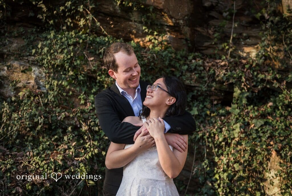 Roswell Mill Waterfall Engagement // Nghi & Christopher -