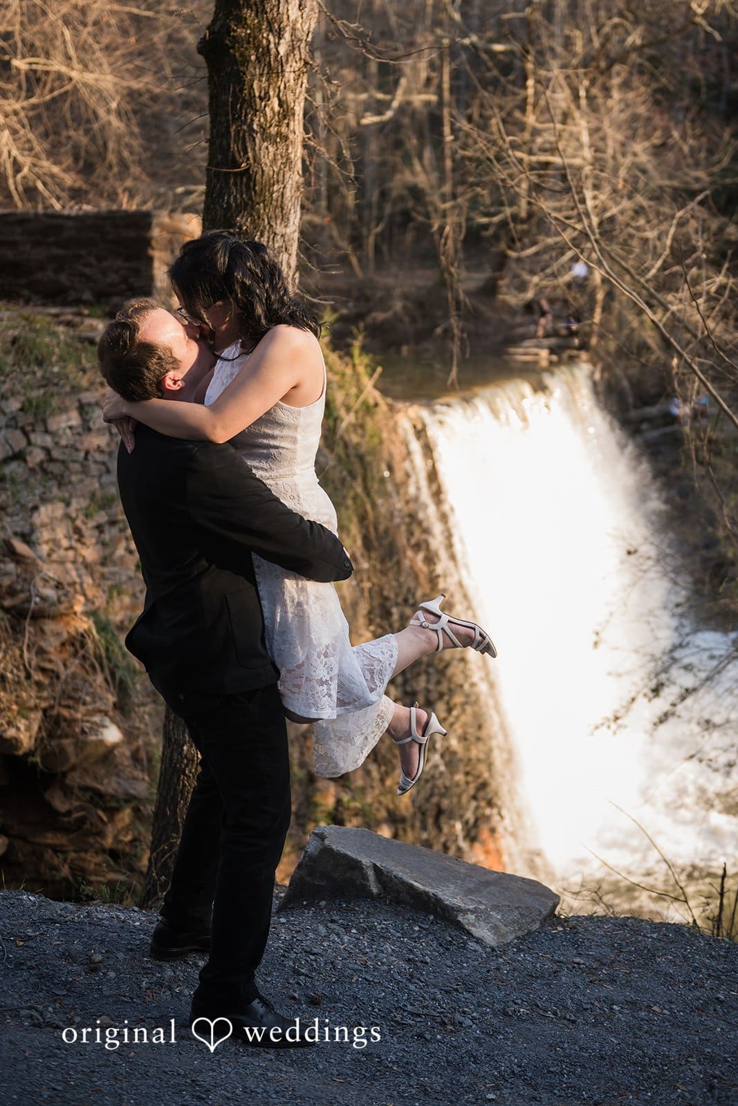 Roswell Mill Waterfall Engagement // Nghi & Christopher -