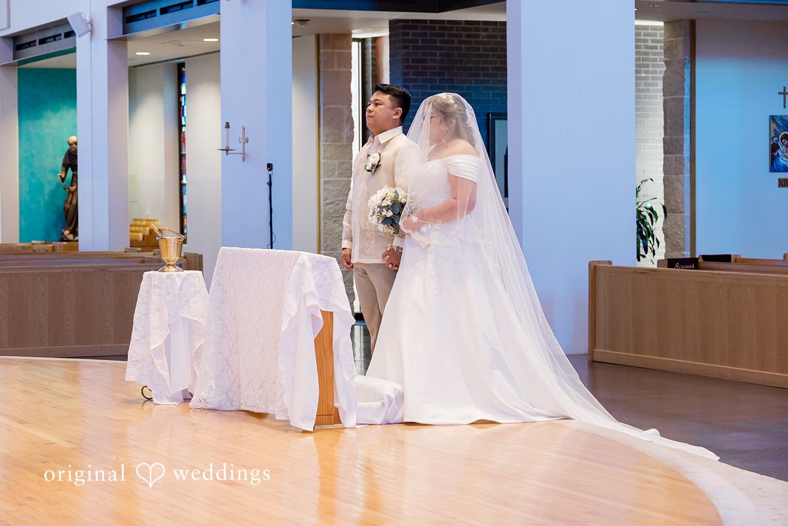 St. Michael the Archangel Church Wedding // Andrea & Kevin -