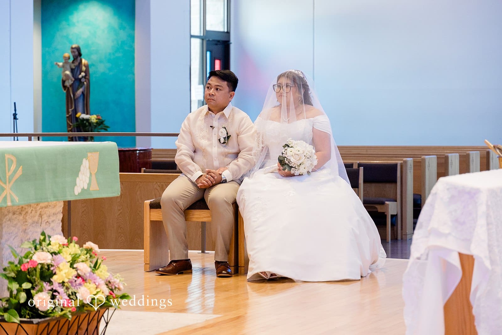St. Michael the Archangel Church Wedding // Andrea & Kevin -