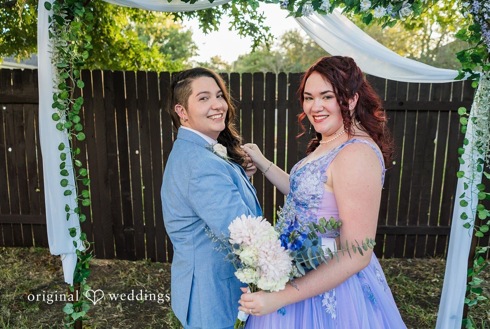 Texas Backyard Wedding // Faith & Mia -