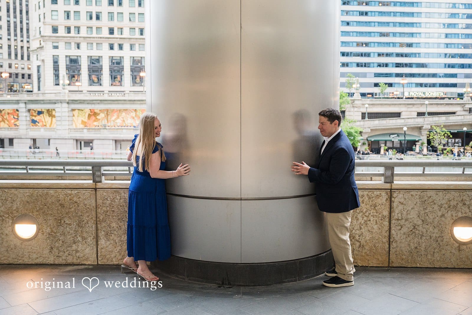 Wrigley Building Engagement // Raymond & Katherine -