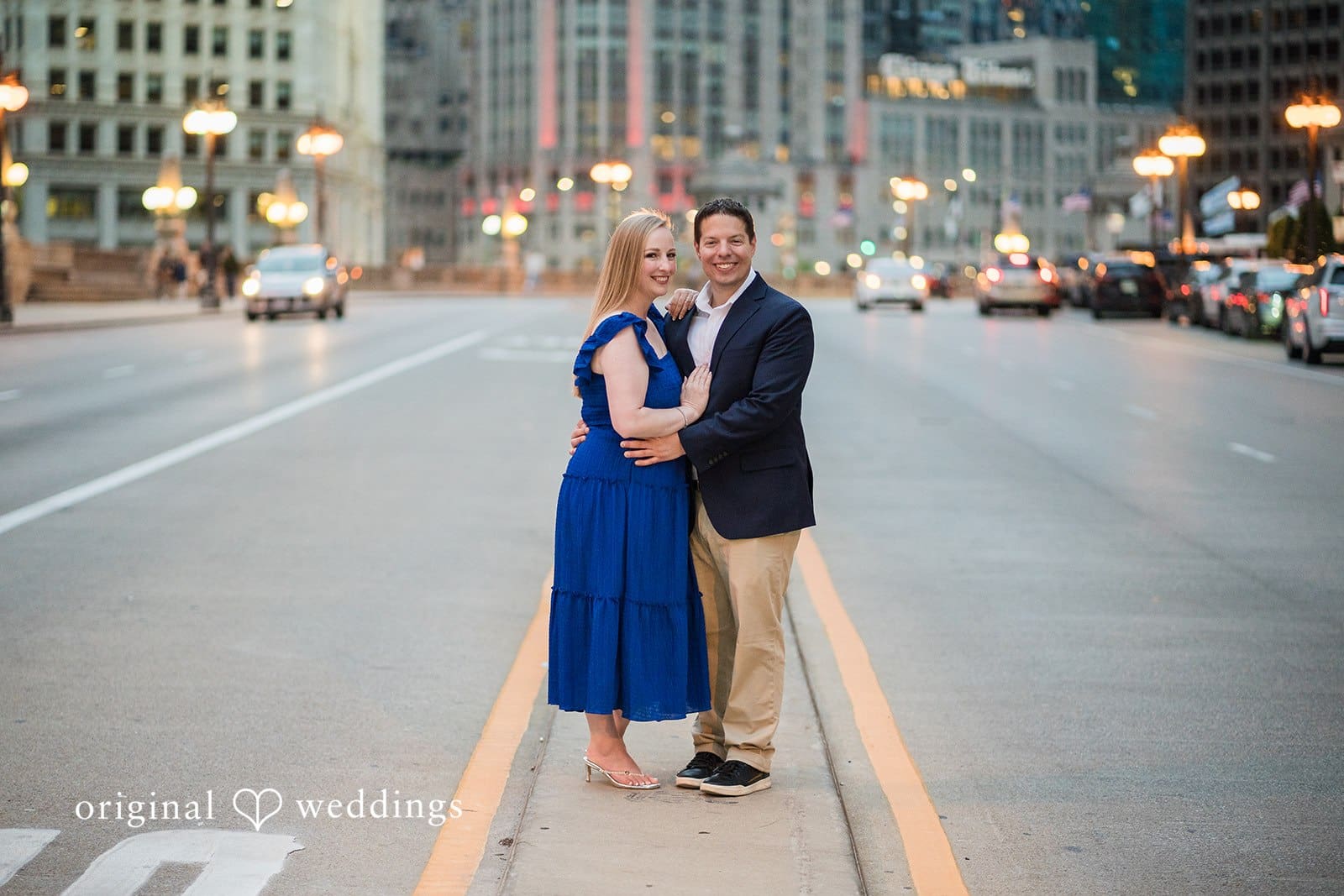 Wrigley Building Engagement // Raymond & Katherine -