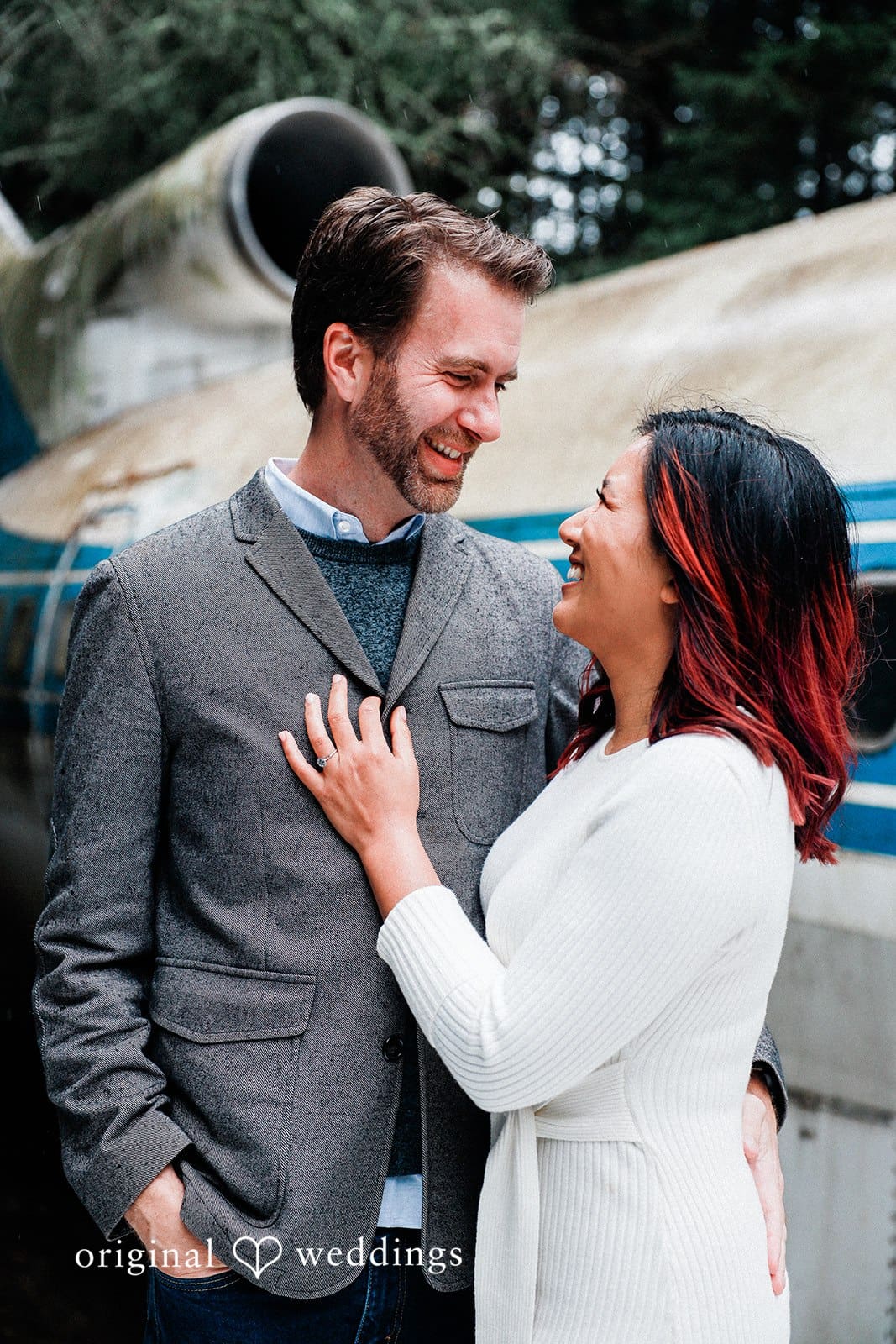 Airplane Home Portland Engagement // Vy & Aaron -