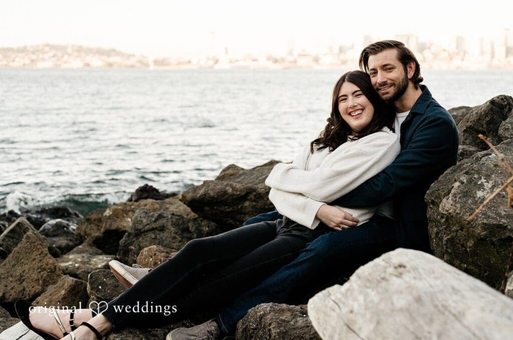 Gillian + Joshua Alki Beach Engagement // Gillian & Joshua -