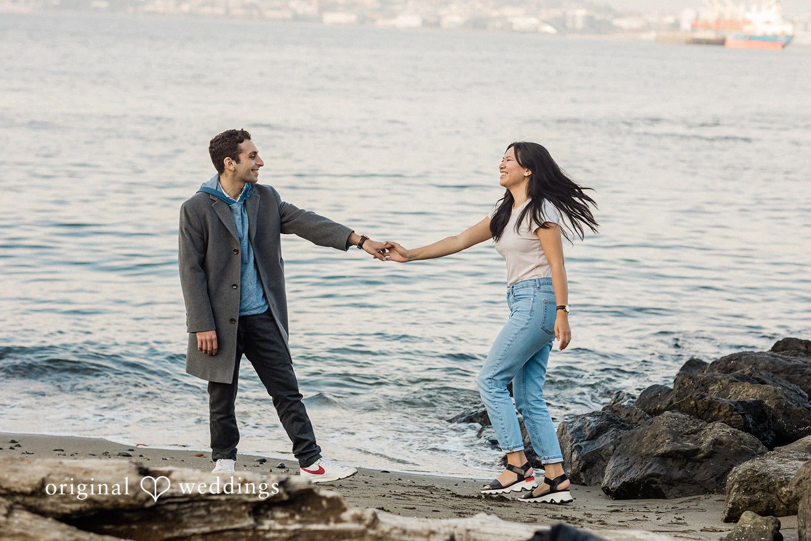 Alki Beach Engagement // Marisa & Babak -