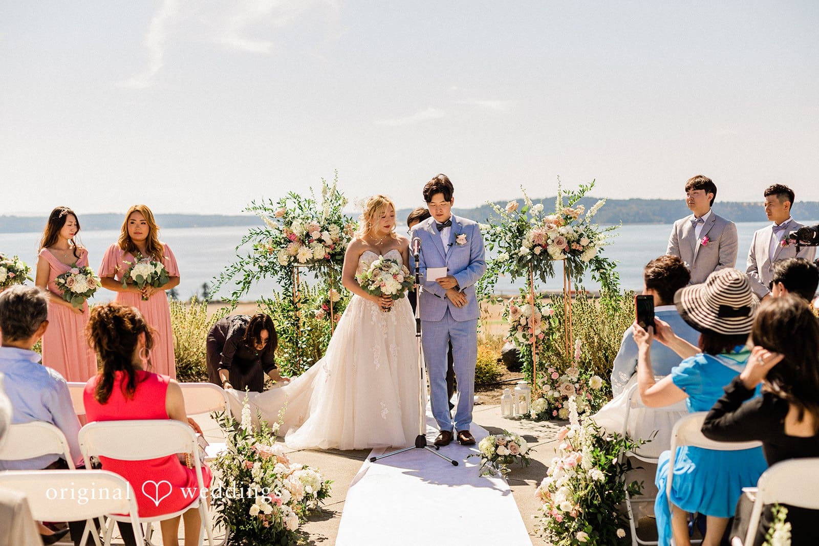 Chambers Bay Golf Course Wedding // Min & CJ -