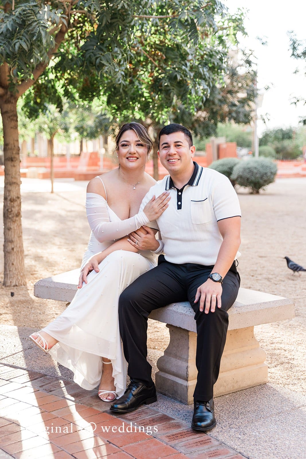 City Hall and Chase Bank Garage Engagement // Esmeralda & Javier -