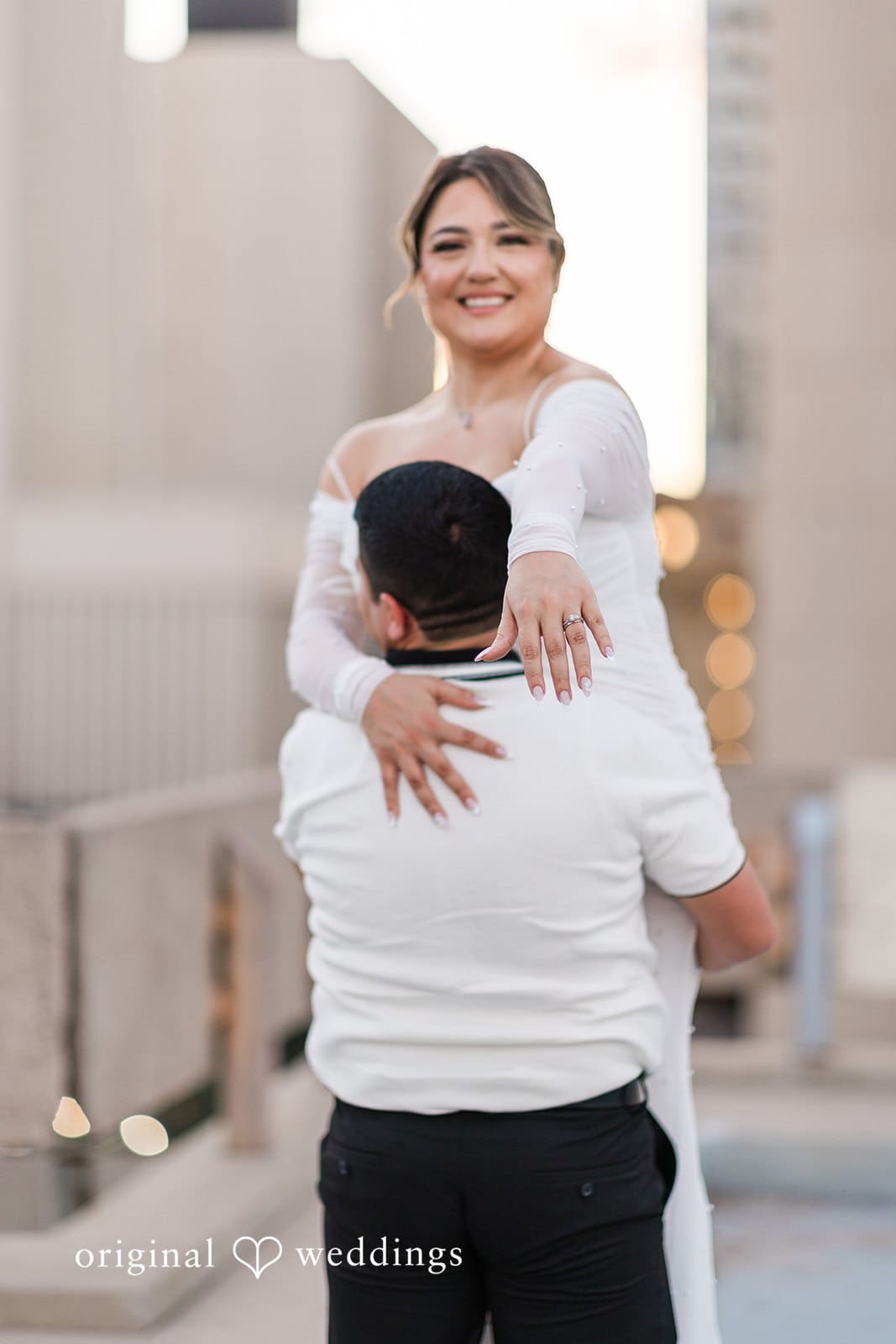 City Hall and Chase Bank Garage Engagement // Esmeralda & Javier -
