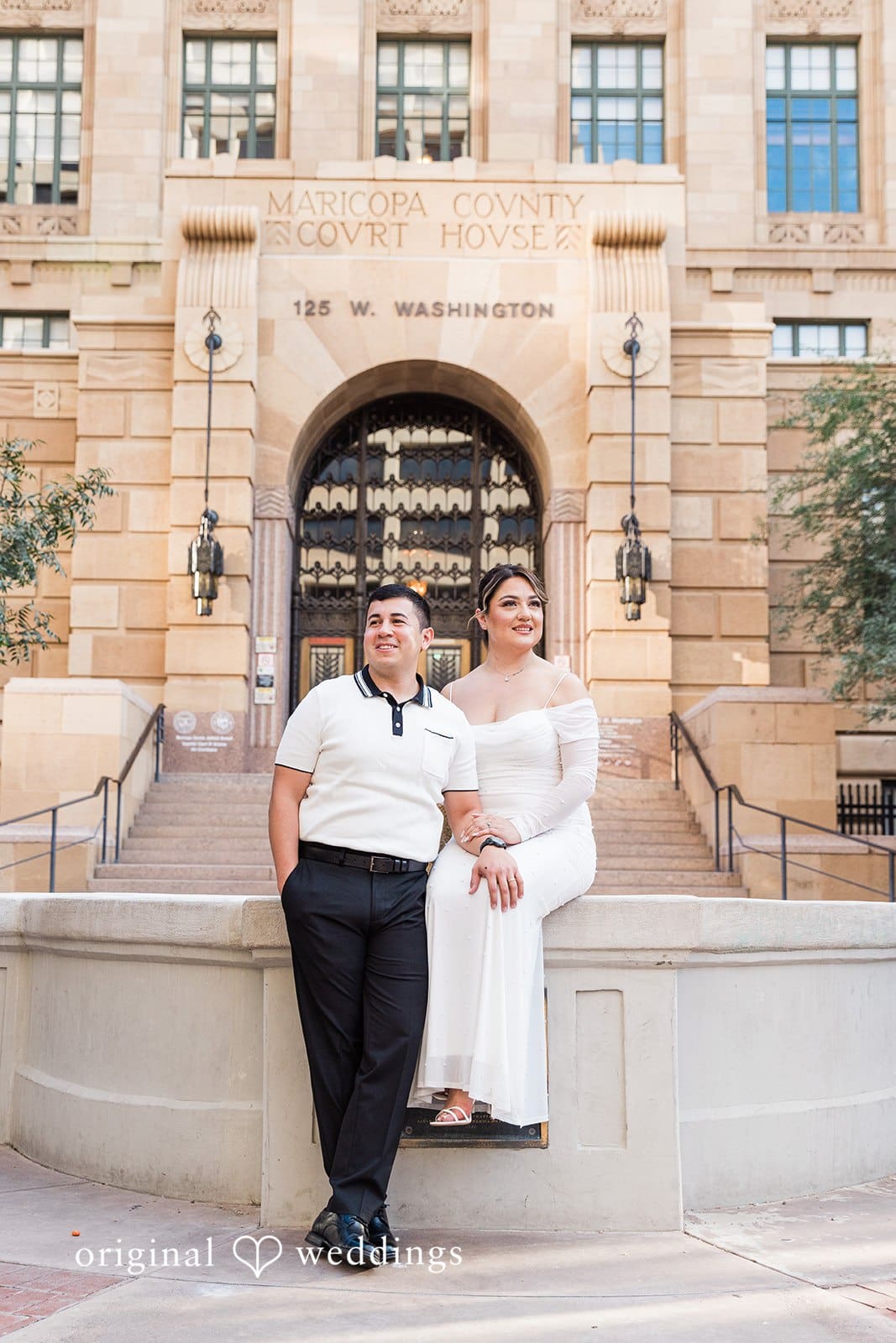 City Hall and Chase Bank Garage Engagement // Esmeralda & Javier -