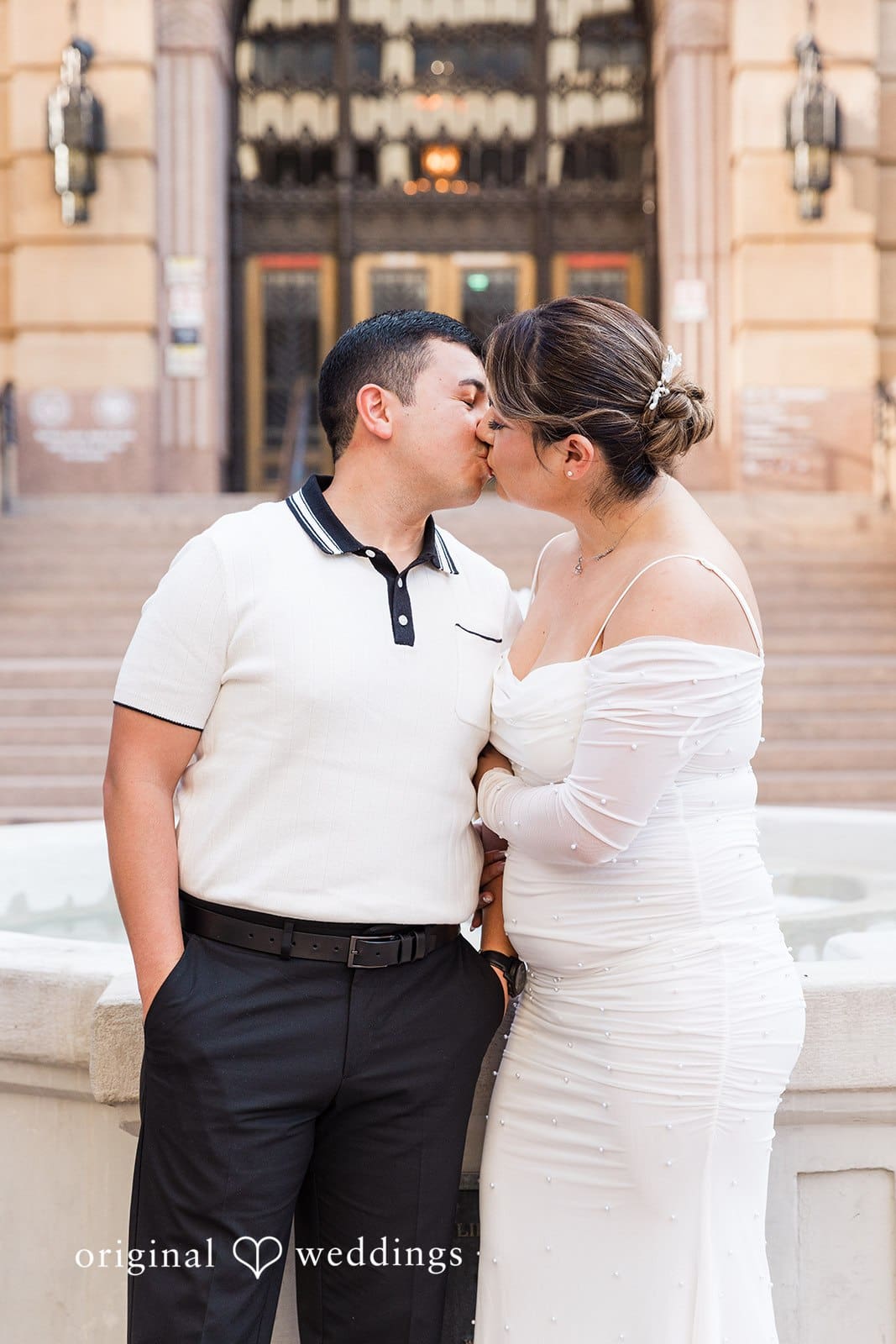 City Hall and Chase Bank Garage Engagement // Esmeralda & Javier -