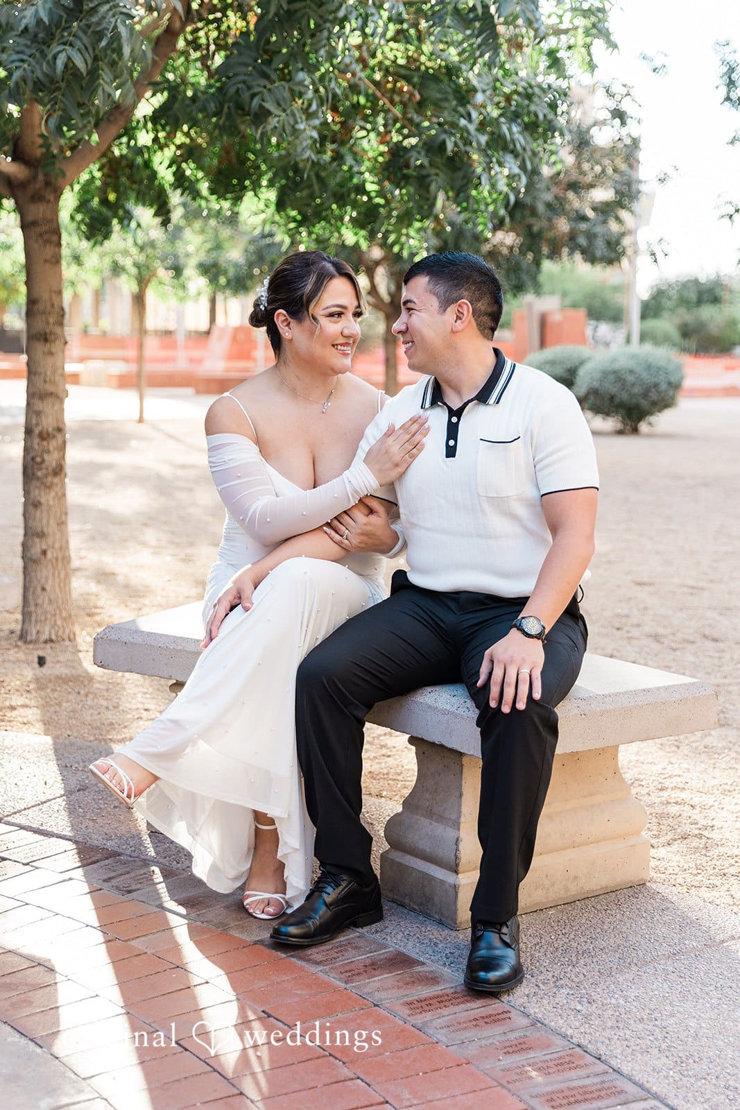 City Hall and Chase Bank Garage Engagement // Esmeralda & Javier -