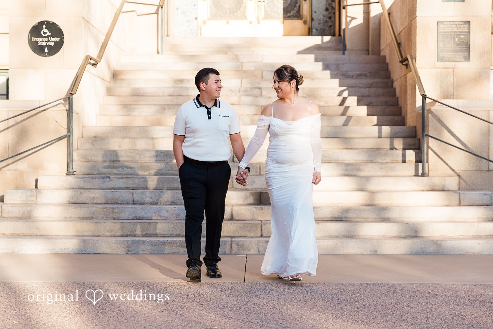 City Hall and Chase Bank Garage Engagement // Esmeralda & Javier -