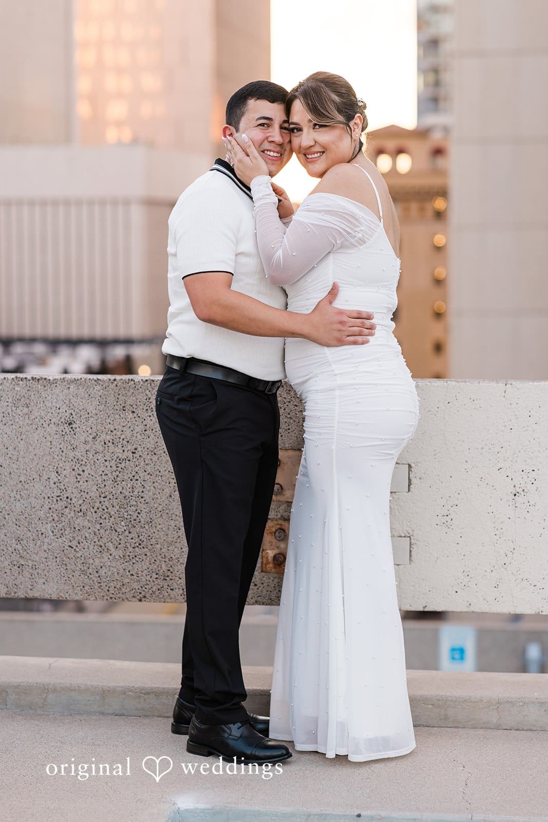 City Hall and Chase Bank Garage Engagement // Esmeralda & Javier -