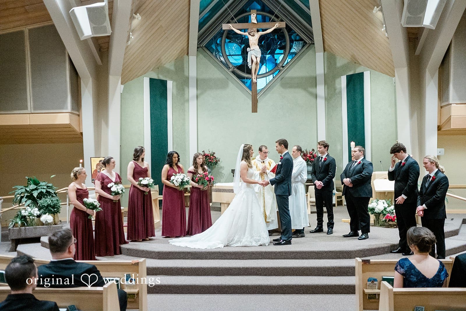 Holy Family Catholic Church Wedding // Rebekah & Benedict -