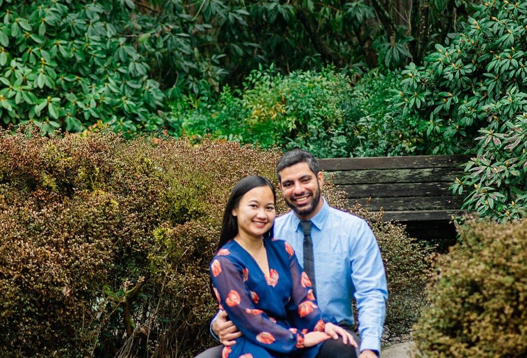 Kubota Garden Engagement // Elise & Parth -