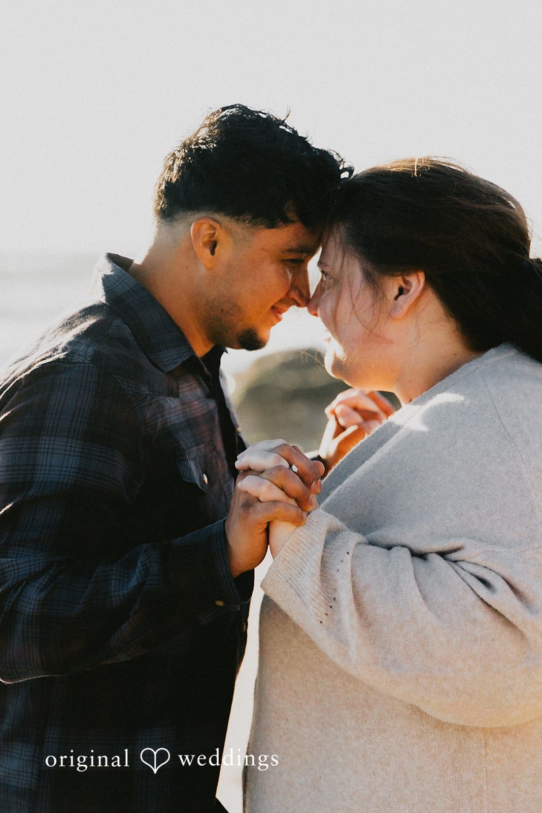 Los Angeles Beach Engagement // Angel & April -