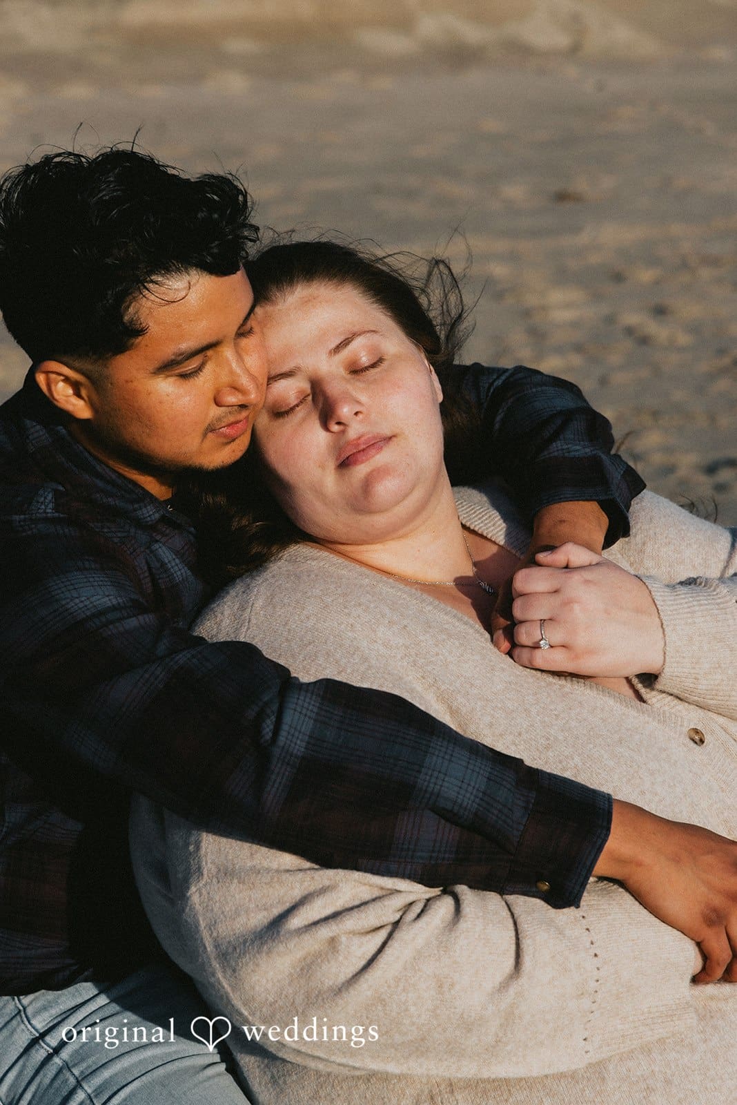 Los Angeles Beach Engagement // Angel & April -