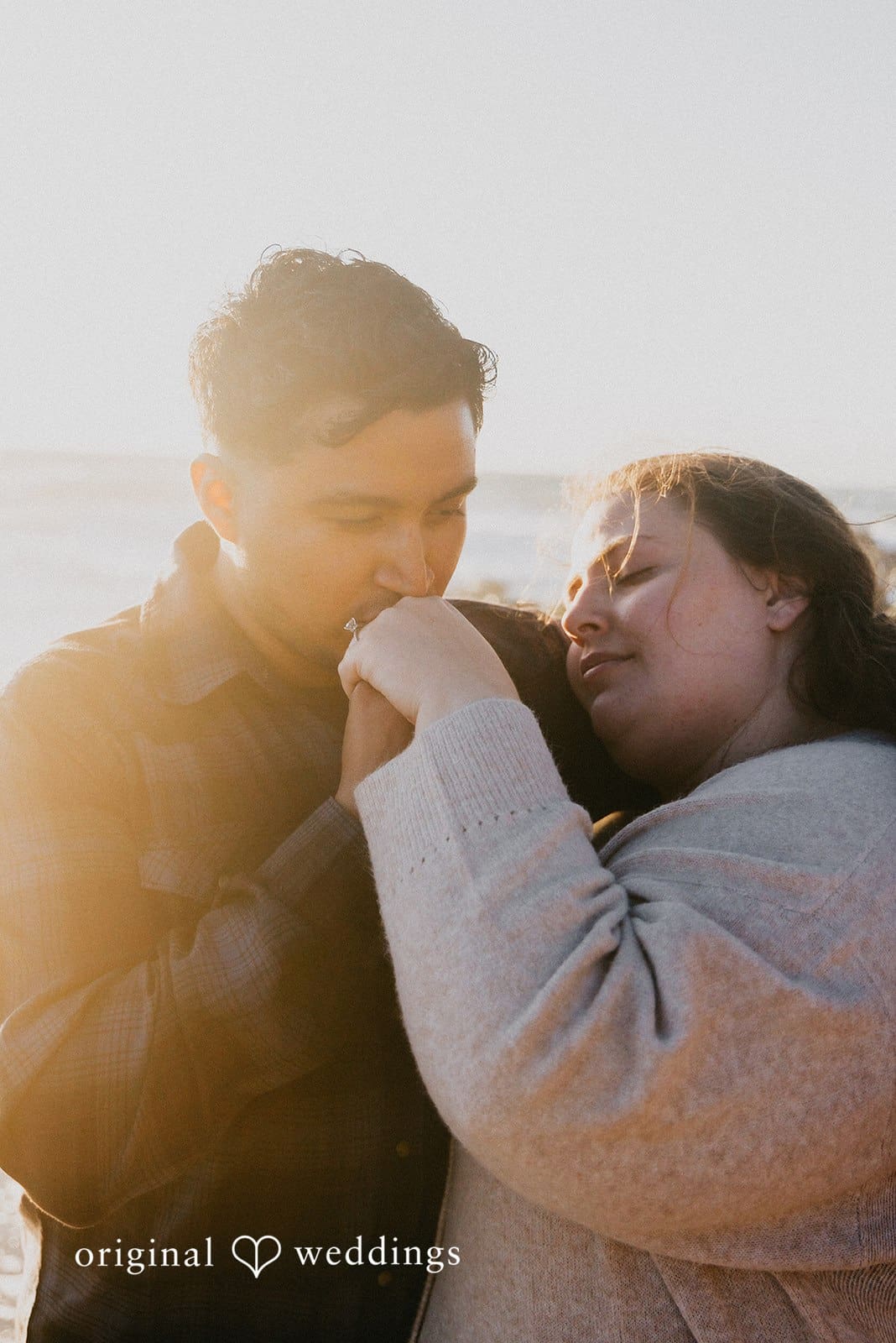 Los Angeles Beach Engagement // Angel & April -