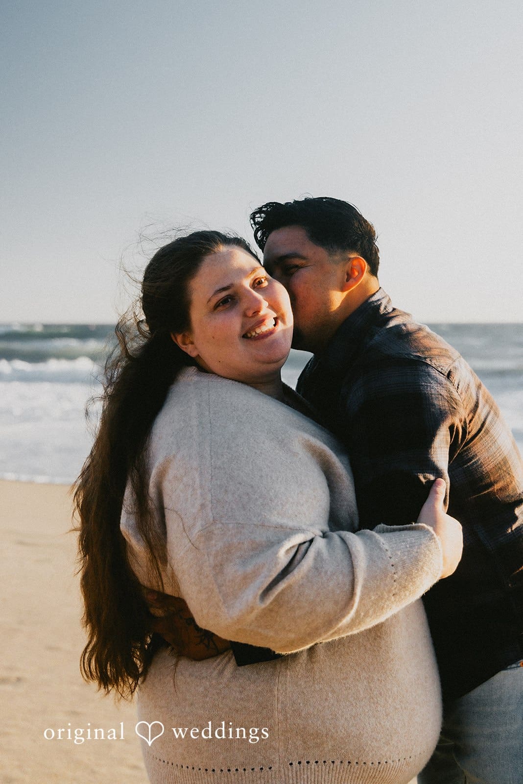Los Angeles Beach Engagement // Angel & April -