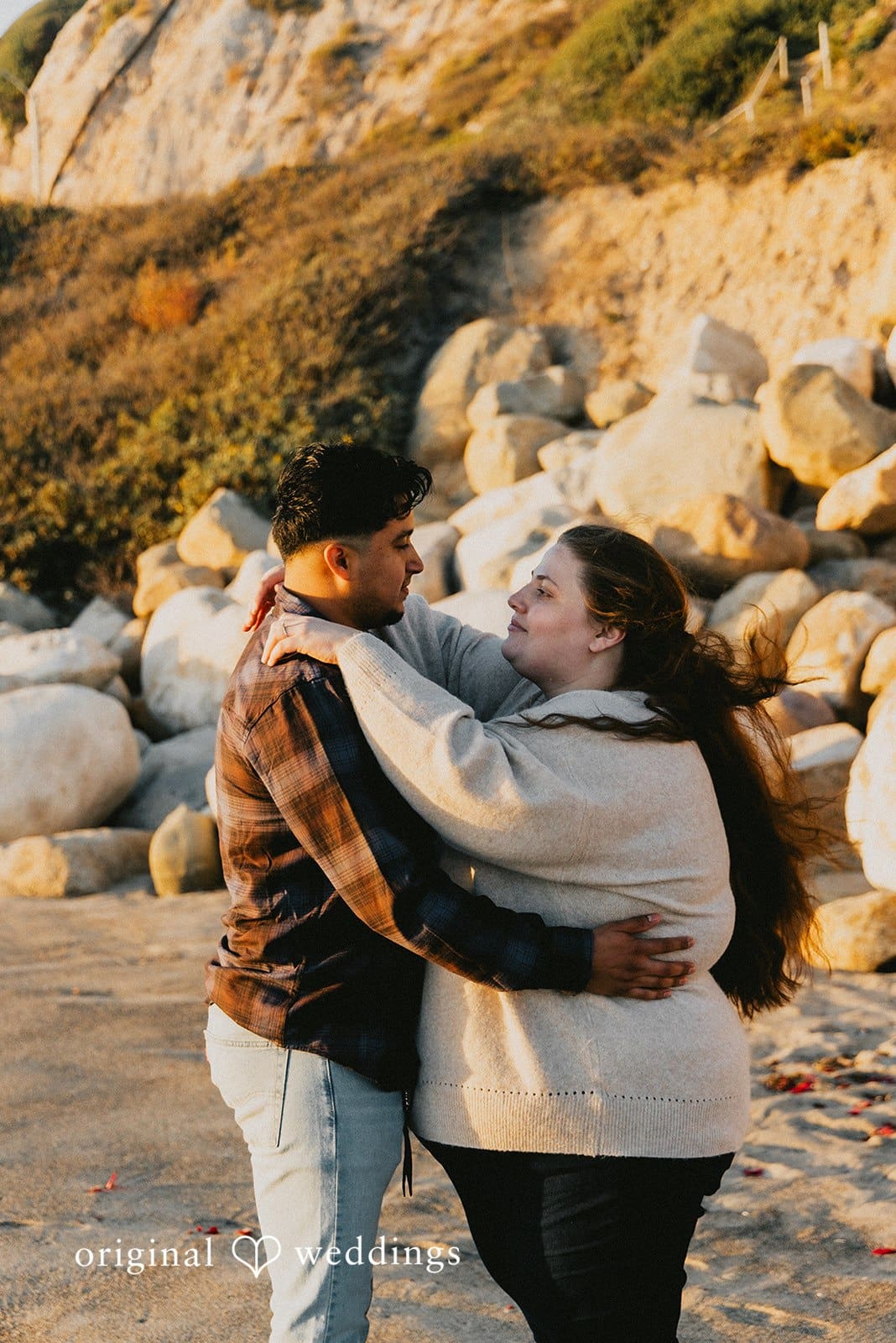 Los Angeles Beach Engagement // Angel & April -