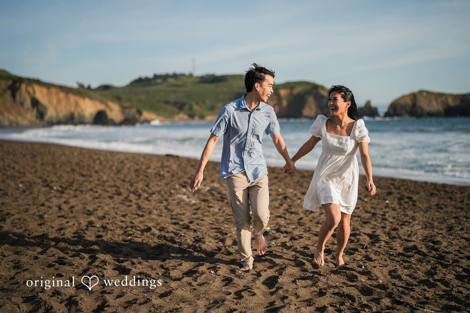 Marin Headlands and Rodeo Beach Engagement // Regina & Joshua