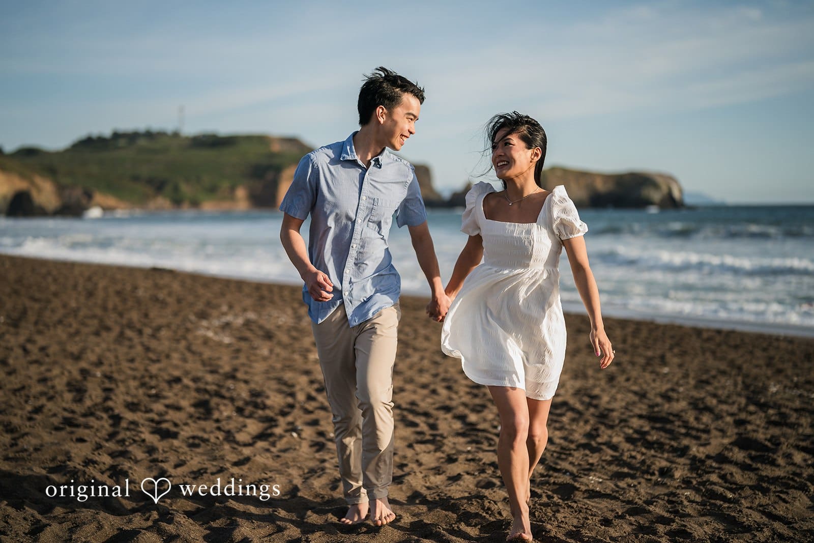 Marin Headlands and Rodeo Beach Engagement // Regina & Joshua -