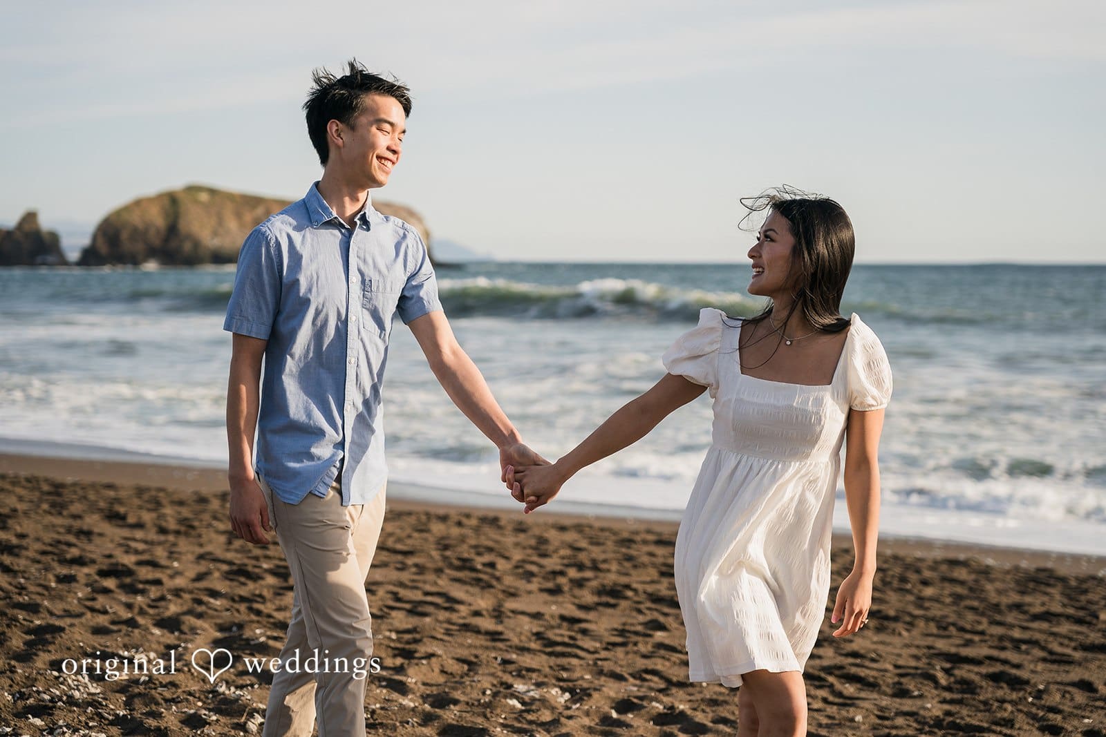 Marin Headlands and Rodeo Beach Engagement // Regina & Joshua -
