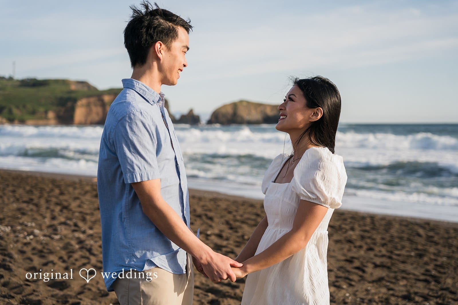 Marin Headlands and Rodeo Beach Engagement // Regina & Joshua -
