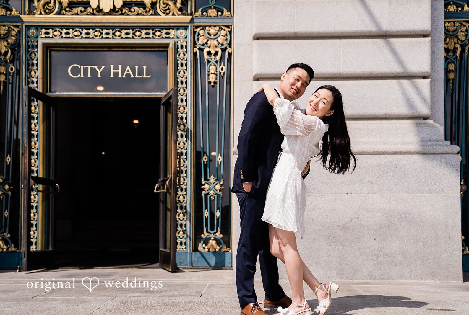 San Francisco City Hall Engagement // Angela & Andrew -