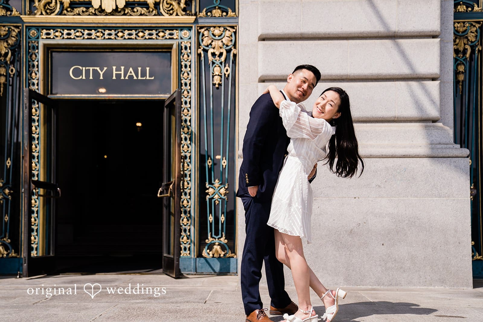 San Francisco City Hall Engagement // Angela & Andrew -