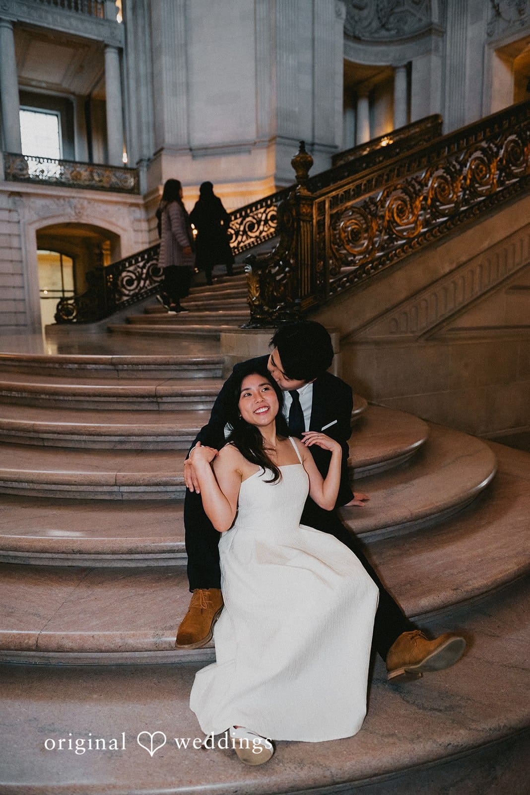 San Francisco City Hall and Japantown Engagement // Ami & Henry -