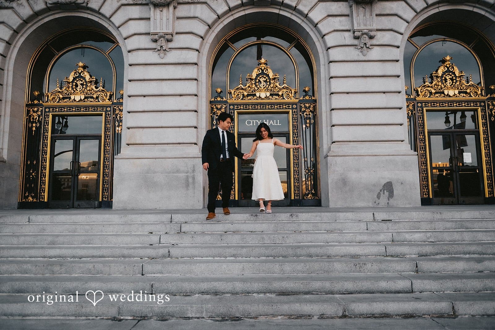 San Francisco City Hall and Japantown Engagement // Ami & Henry -