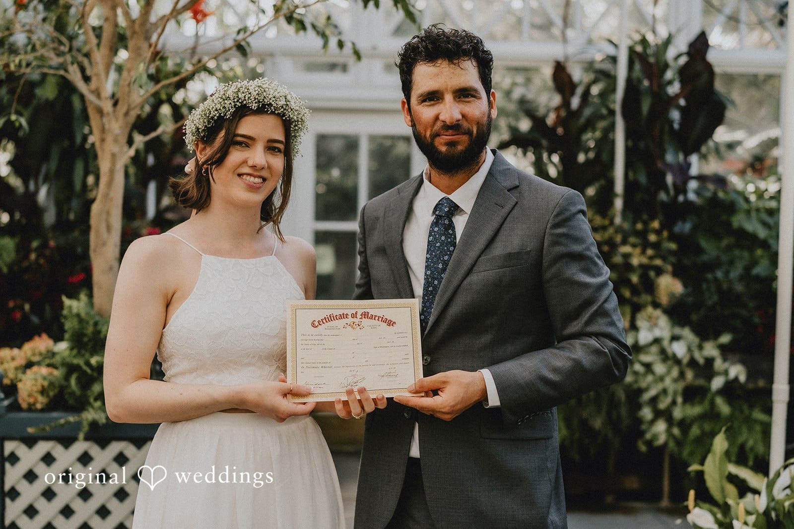 Volunteer Park Conservatory Wedding // Valerie & Darwin -