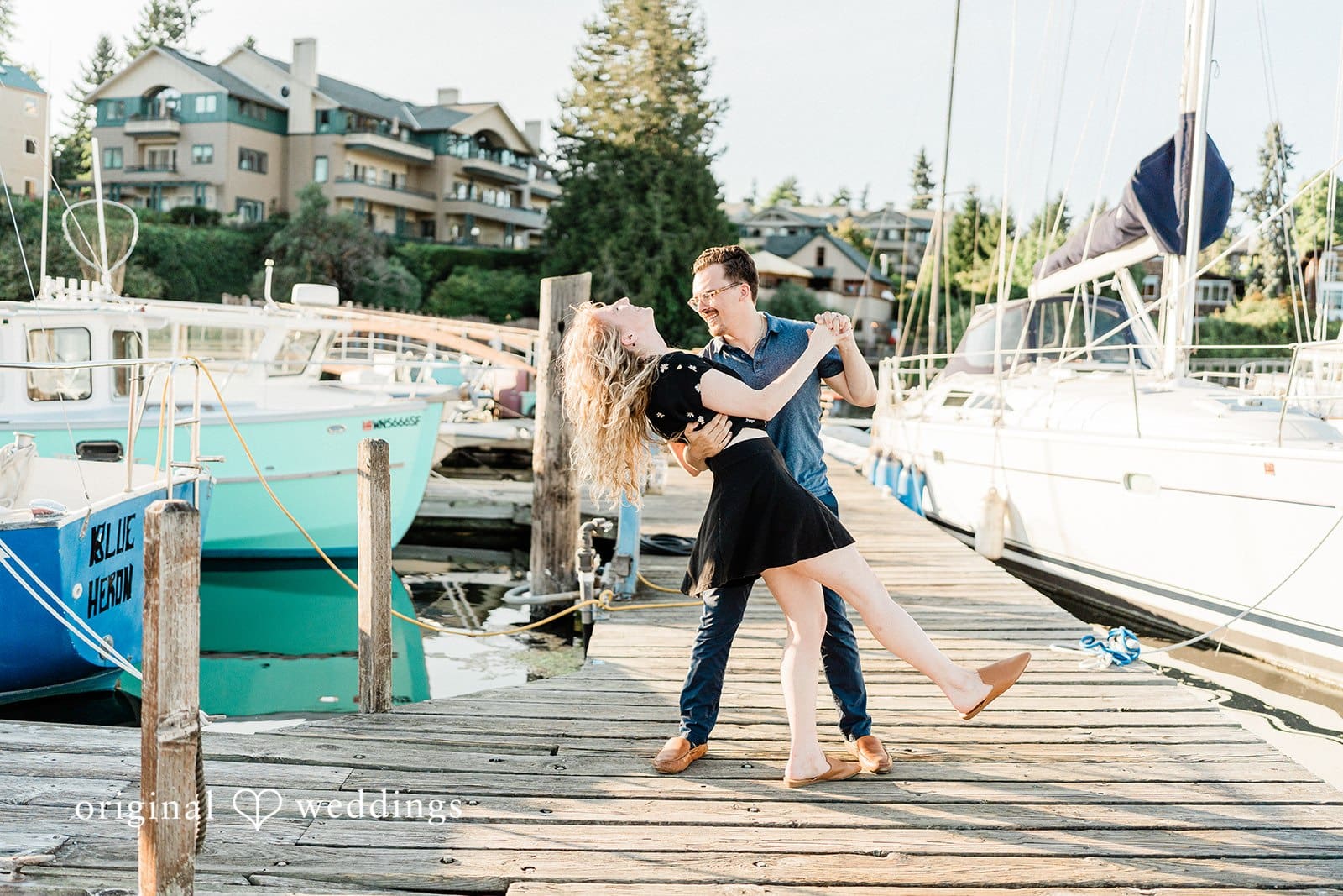 Winslow Wharf Marina Engagement // Emily & Brian -